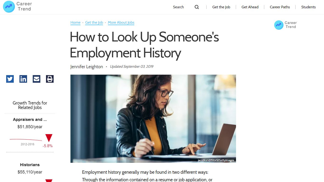 How to Look Up Someone's Employment History - Career Trend